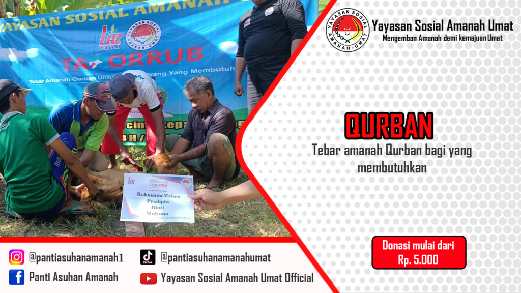 Qurban Tebar amanah bagi yang membutuhkan
